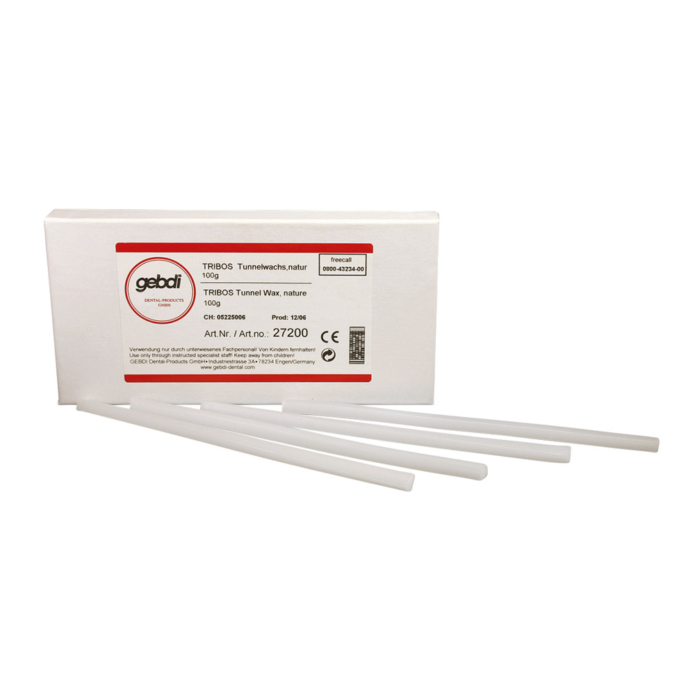 Gebdi Dentalprodukte Tribos Tunnelwachs natur gebdi 100g