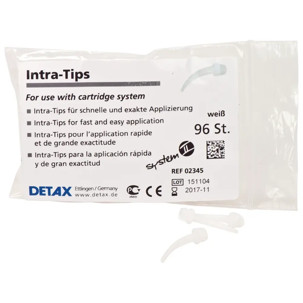 DETAX Intra-Oral-Tips weiß - Packung 96 Stück weiß