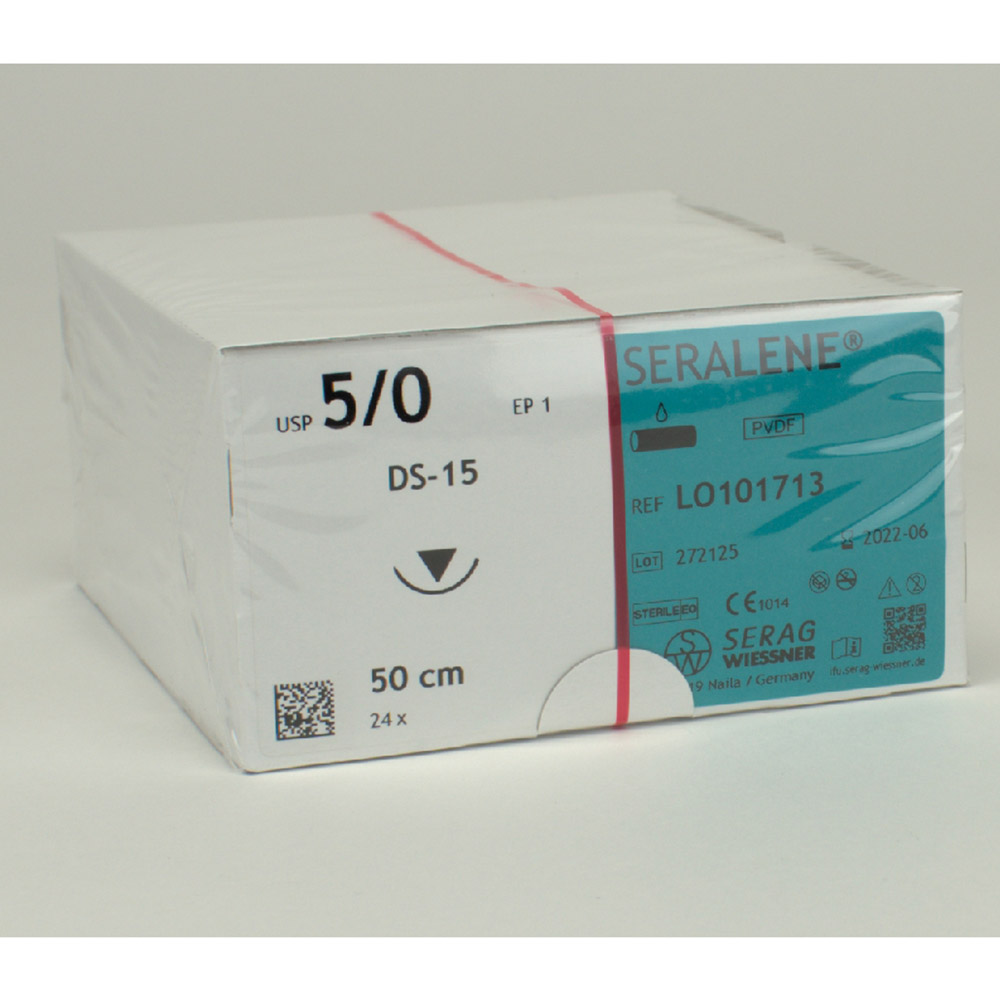 Serag-Wiessner Seralene blau USP 5/0 DS-15 2Dtz