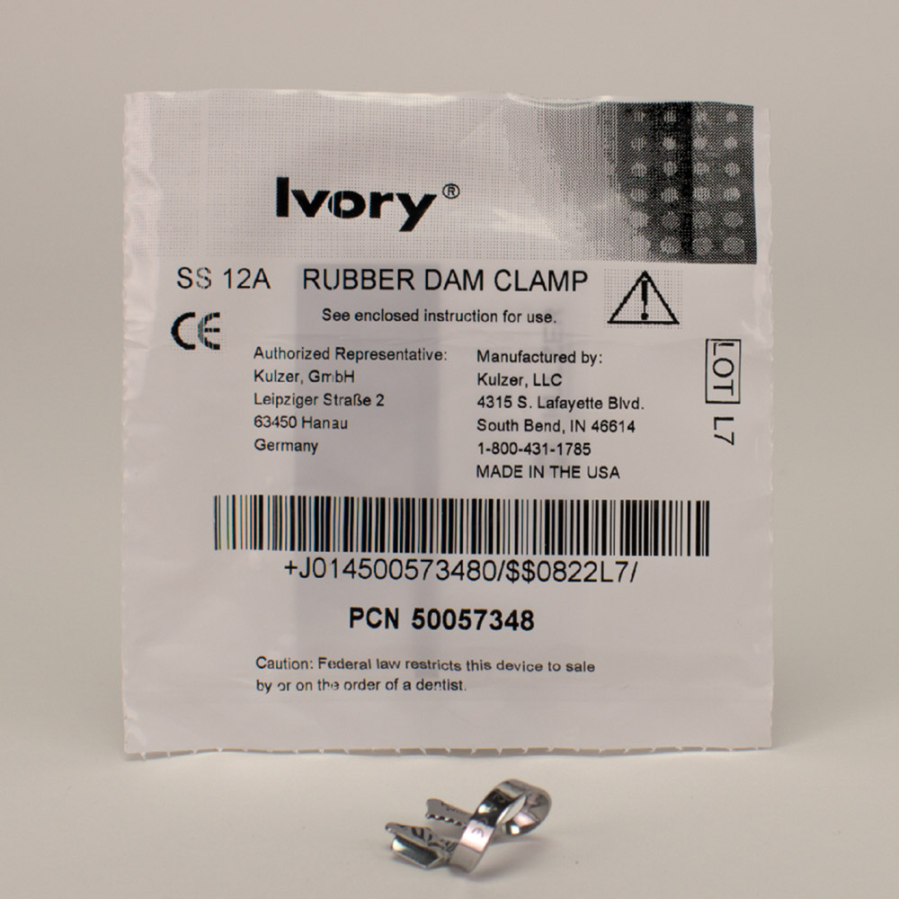 Sigma Dental Systems-Emasdi Kofferdam Klammer Ivory Nr. 12A St