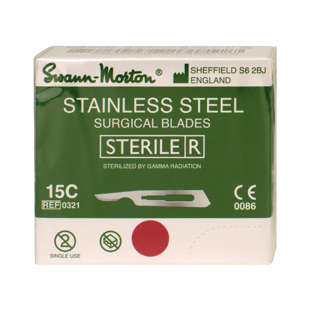 Swann-Morton Ltd. Skalpellklingen Swann Morton 15C steril