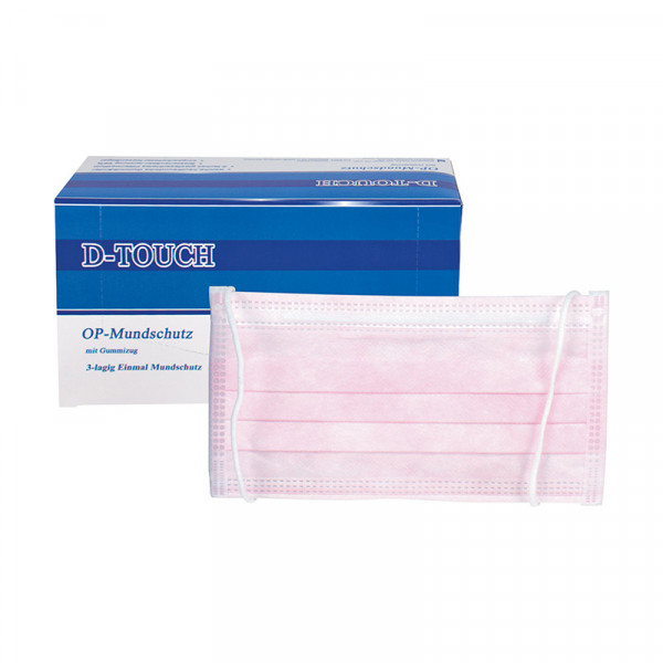 TopDent d-touch Mundschutz pink latexfrei 50St