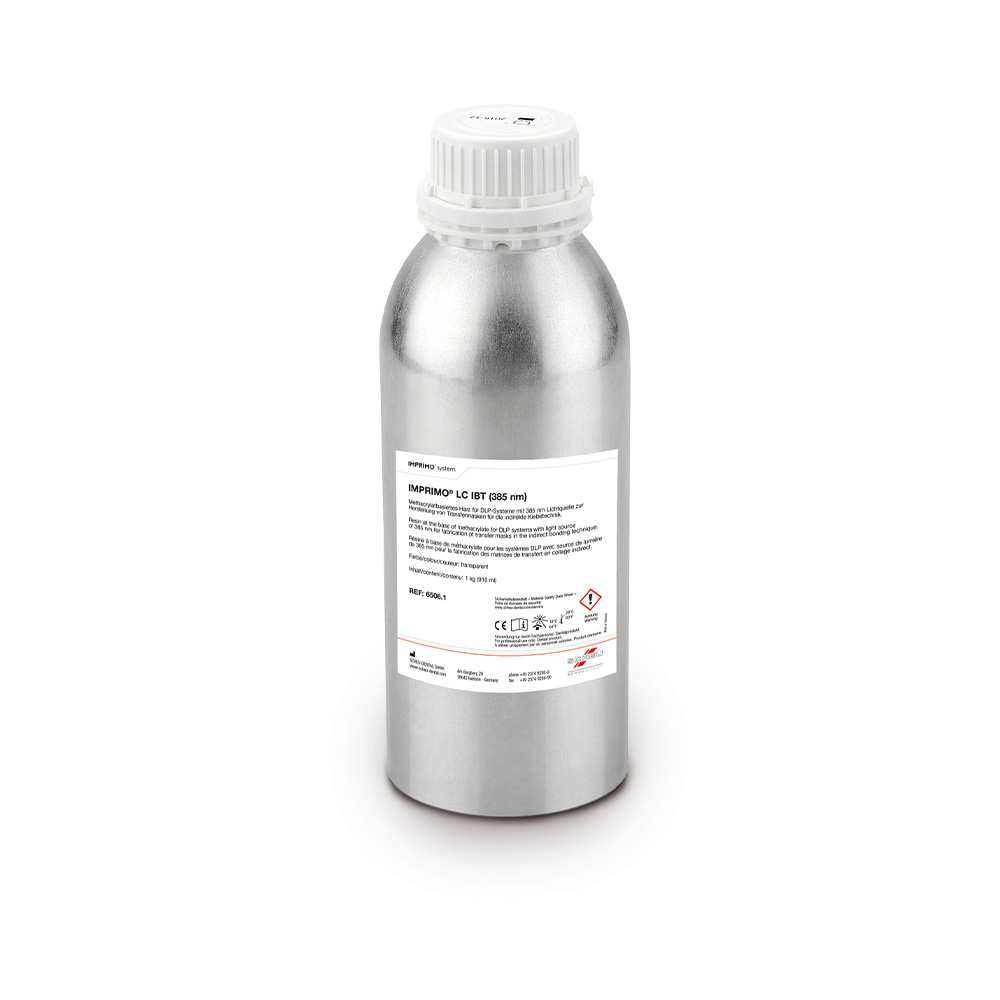 SCHEU-DENTAL IMPRIMO® LC IBT - Flasche 1 kg 385 nm, transparent