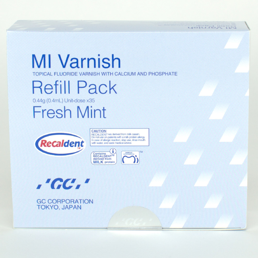 GC Germany MI Varnish Mint 35x0,4ml/50Bürsten Pa
