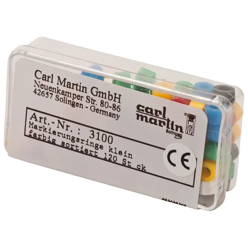 Carl Martin Markierungsringe - Packung 120 Stück, sortiert, MINI