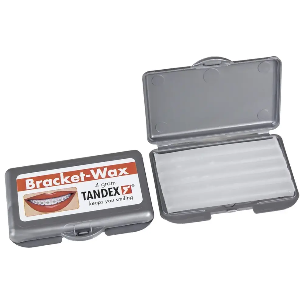 TANDEX BRACKET WAX Box - Kit 4 g Wachs, 1 Interdentalbürste