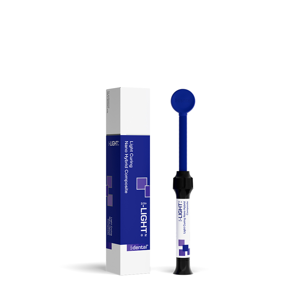i-LIGHTN Lichtgehärtetes Nano Hybrid Composite – i-dental, auf Zirkonium/Barium-Glas-Basis, 4x4g Spritzen, Farbauswahl: A1