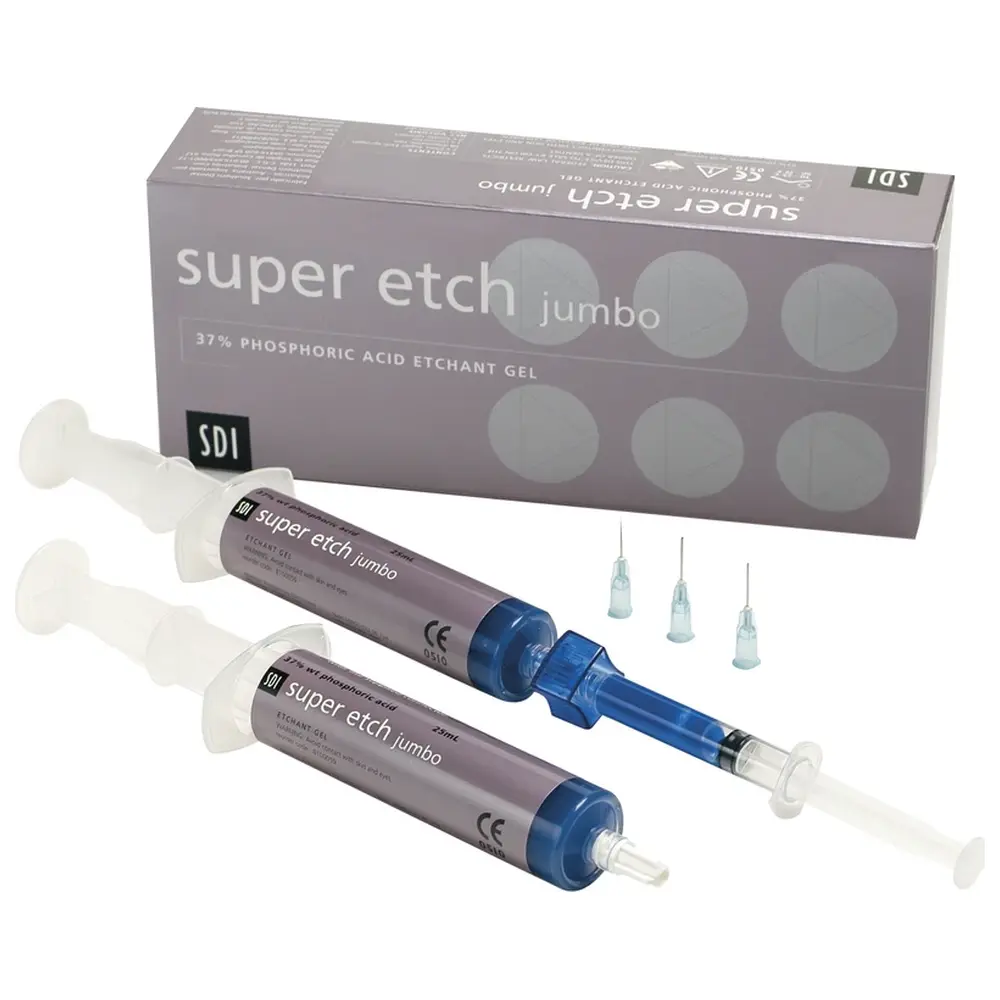 SDI super etch - Jumbopackung 2 x 25 ml Spritze Ätzgel, 50 Tips