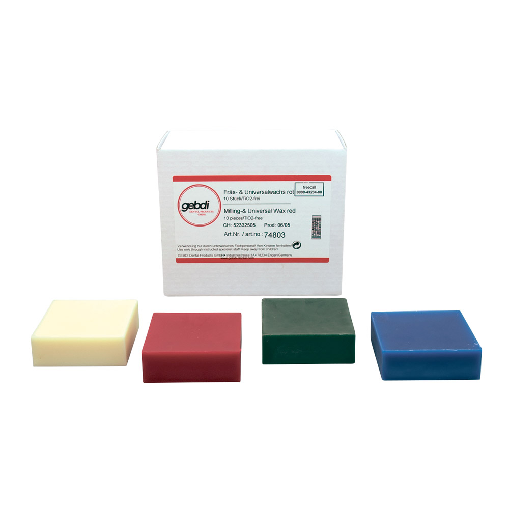 Gebdi Dentalprodukte Fräs-& universalwachs rot 10St