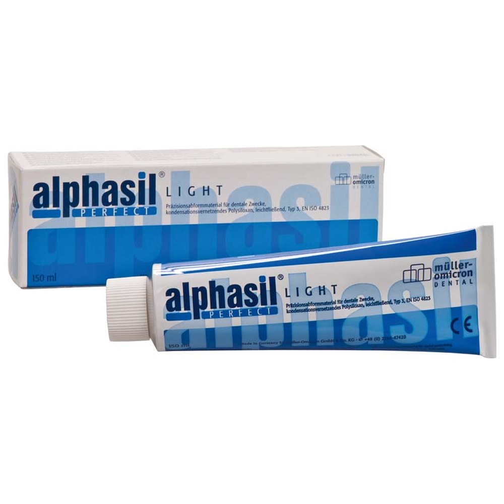Müller-Omicron alphasil® PERFECT - Tube 150 ml LIGHT, dunkelblau