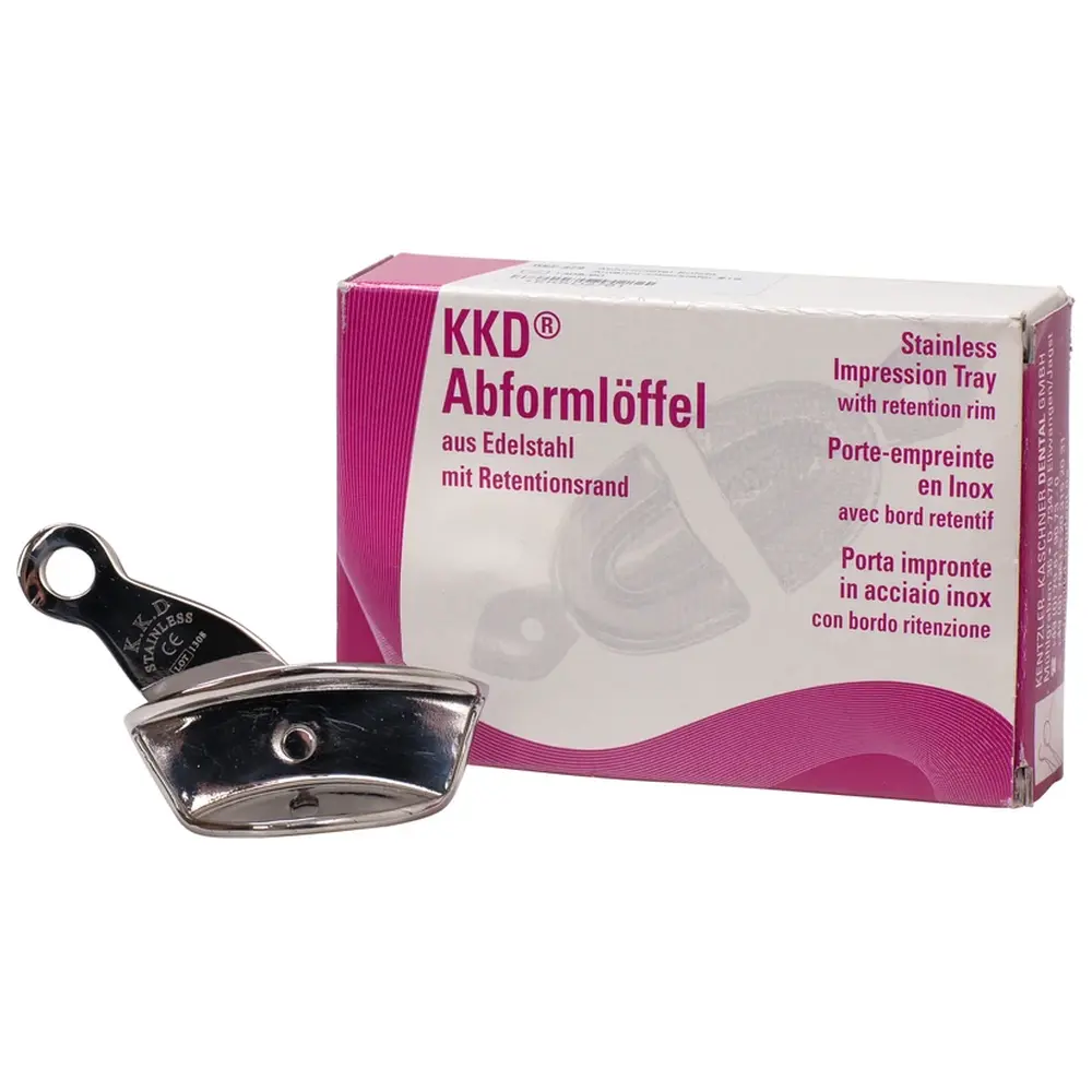 Kentzler-Kaschner KKD® Abformlöffel Universal - Stück Frontzahn mit Drehgelenk, voll, Nr. 19