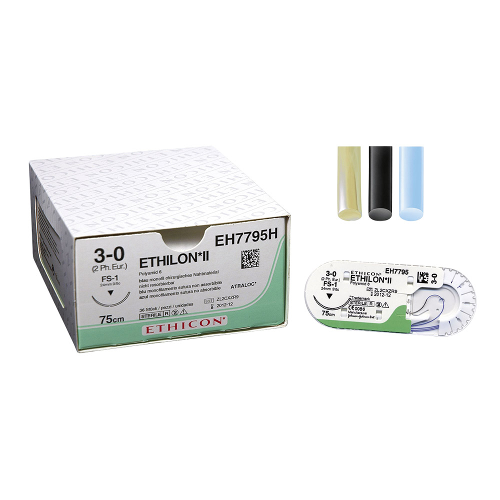 Johnson & Johnson Ethilon schwarz 4-0/1,5 FS2 0,45 3Dtz