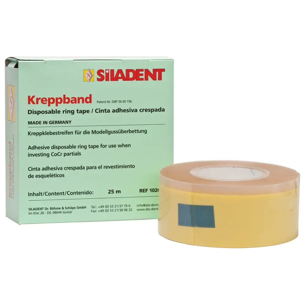 SILADENT Kreppband - Rolle 25 m