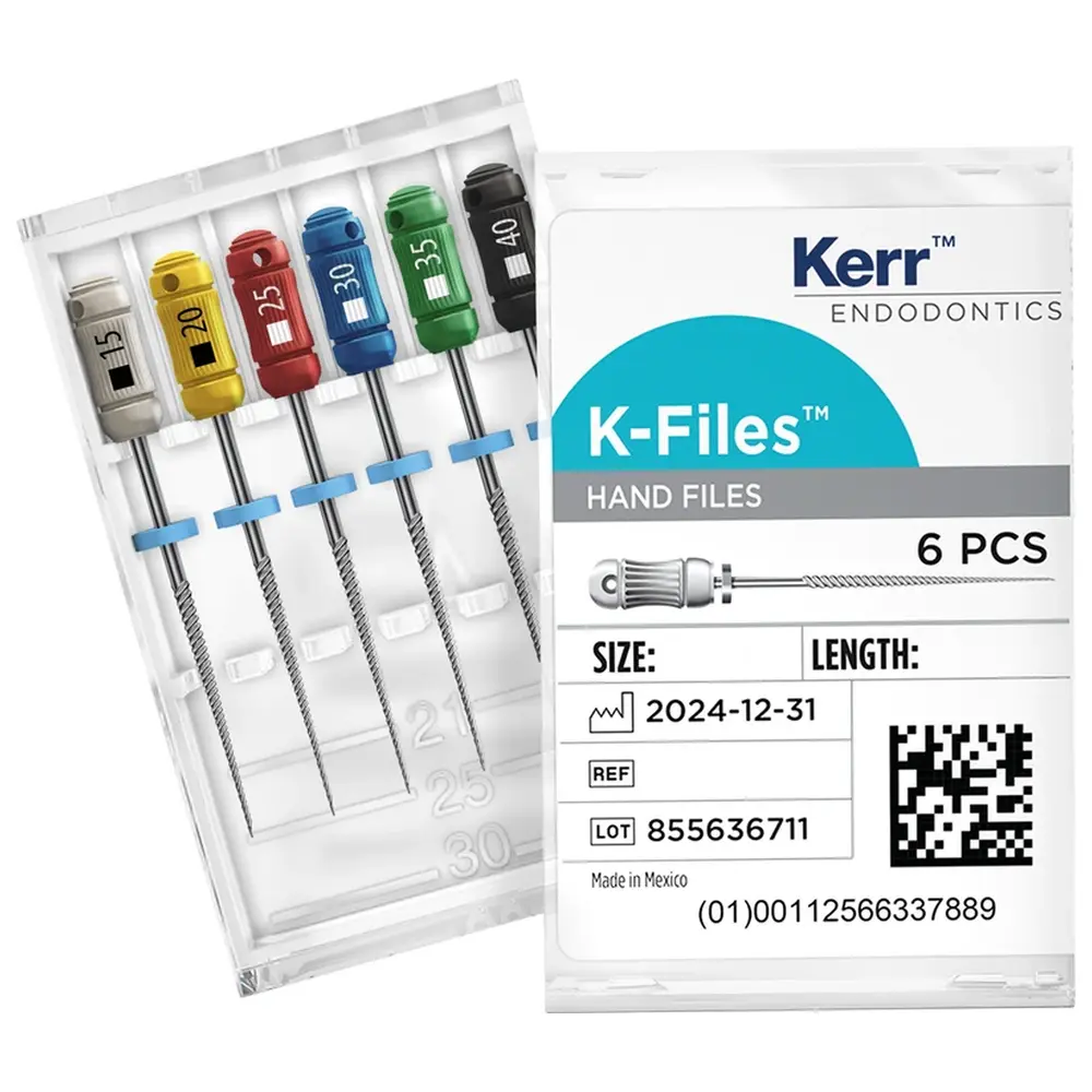 Kerr K-Files™ - Packung 6 Stück 25 mm ISO 006