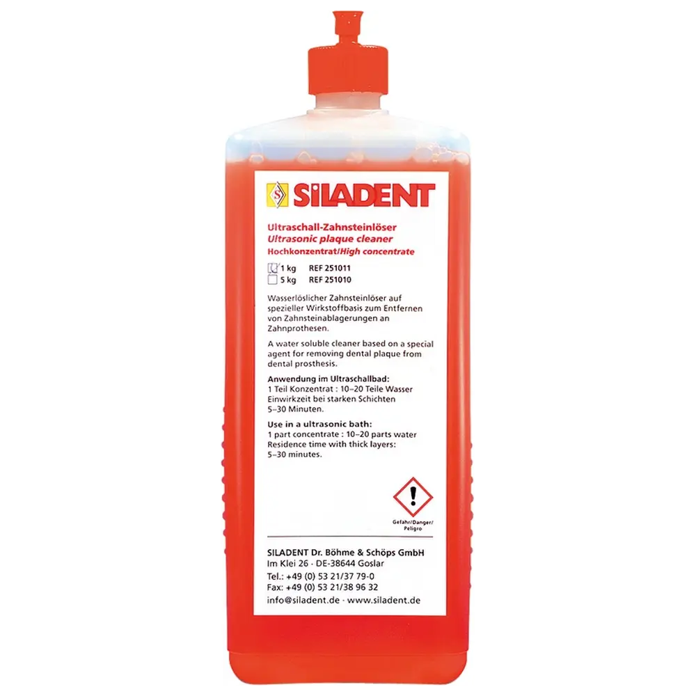 SILADENT Ultraschall-Zahnsteinlöser - Flasche 1 kg