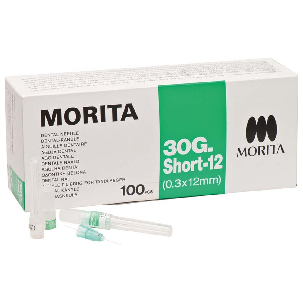MORITA Kanülen - Packung 100 Stück 30 GS-12, 0,3 x 12 mm