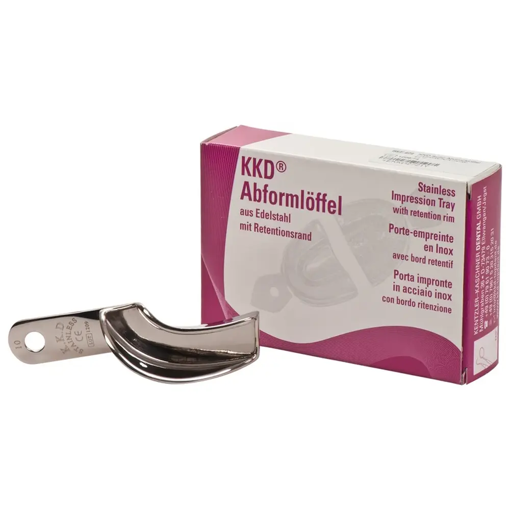 Kentzler-Kaschner KKD® Abformlöffel Abdrucknahme - Stück OK links, UK rechts, voll, Nr. 10