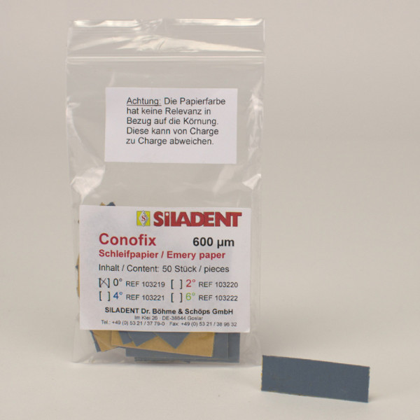 Siladent Dr.Böhme & Schöps Conofix Schleifpapier 0° 240 50St