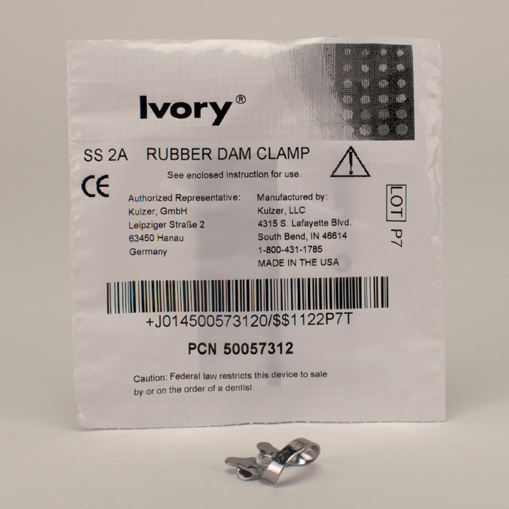 Sigma Dental Systems-Emasdi Kofferdam Klammer Ivory Nr. 2A St