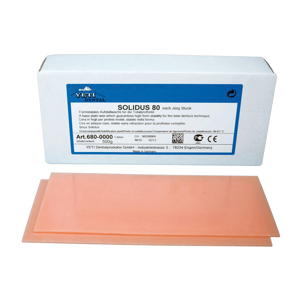 Yeti Dentalprodukte Solidus 80 rosa 1,5mm 500g