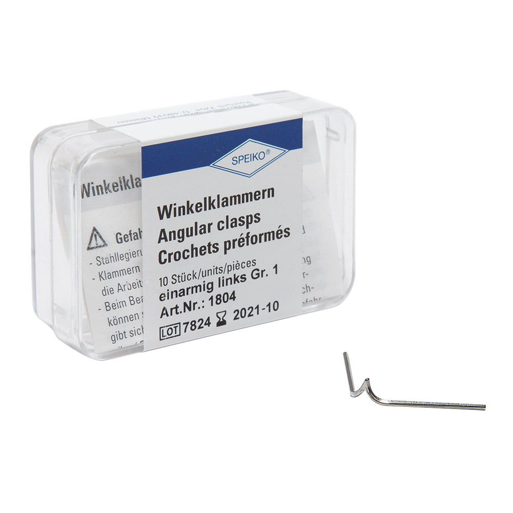 Speiko - Dr. Speier Winkelklammern Gr.1 links 10St