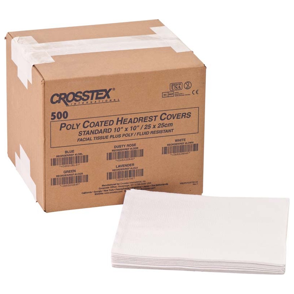 Omnia Crosstex Tücher - Karton 500 Stück weiß, 25,4 x 25,4 cm