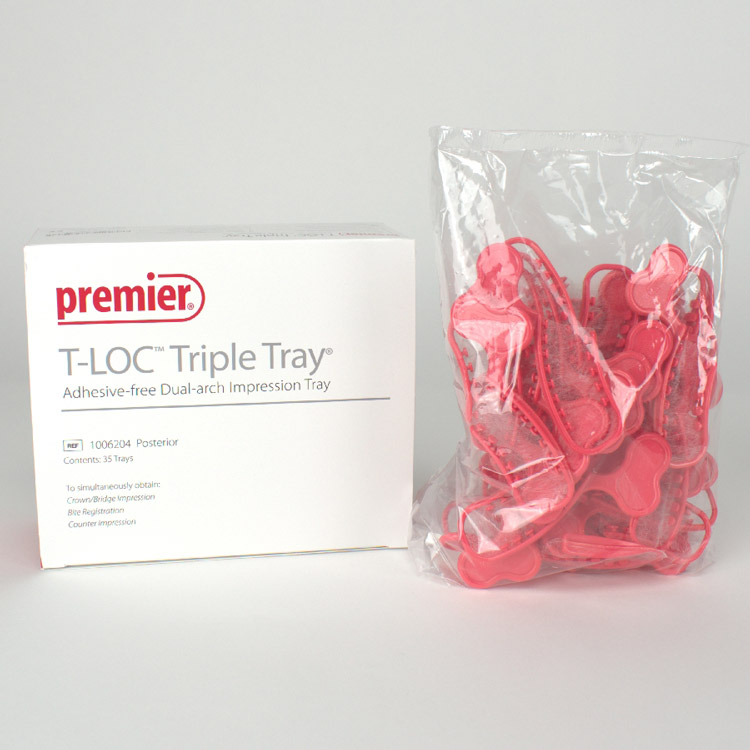 Premier Dental Products Company T-Loc Triple Tray posterior 35St