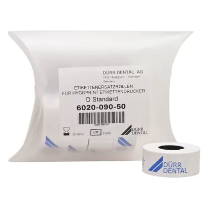 Dürr Dental SE Hygoprint Ersatzrollen einfach selbstklebend Pa 5