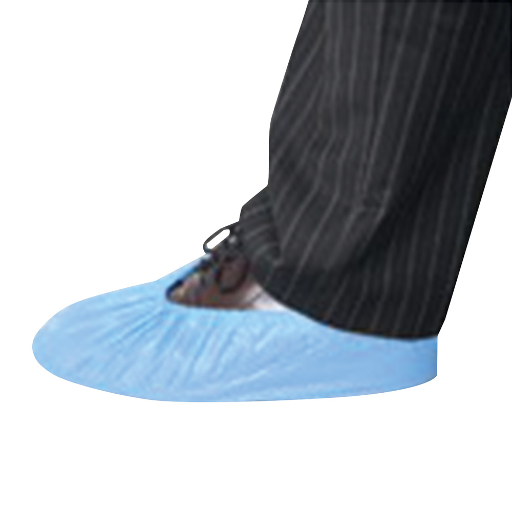 TopDent d-touch Überschuhe CPE blau 35my 100St
