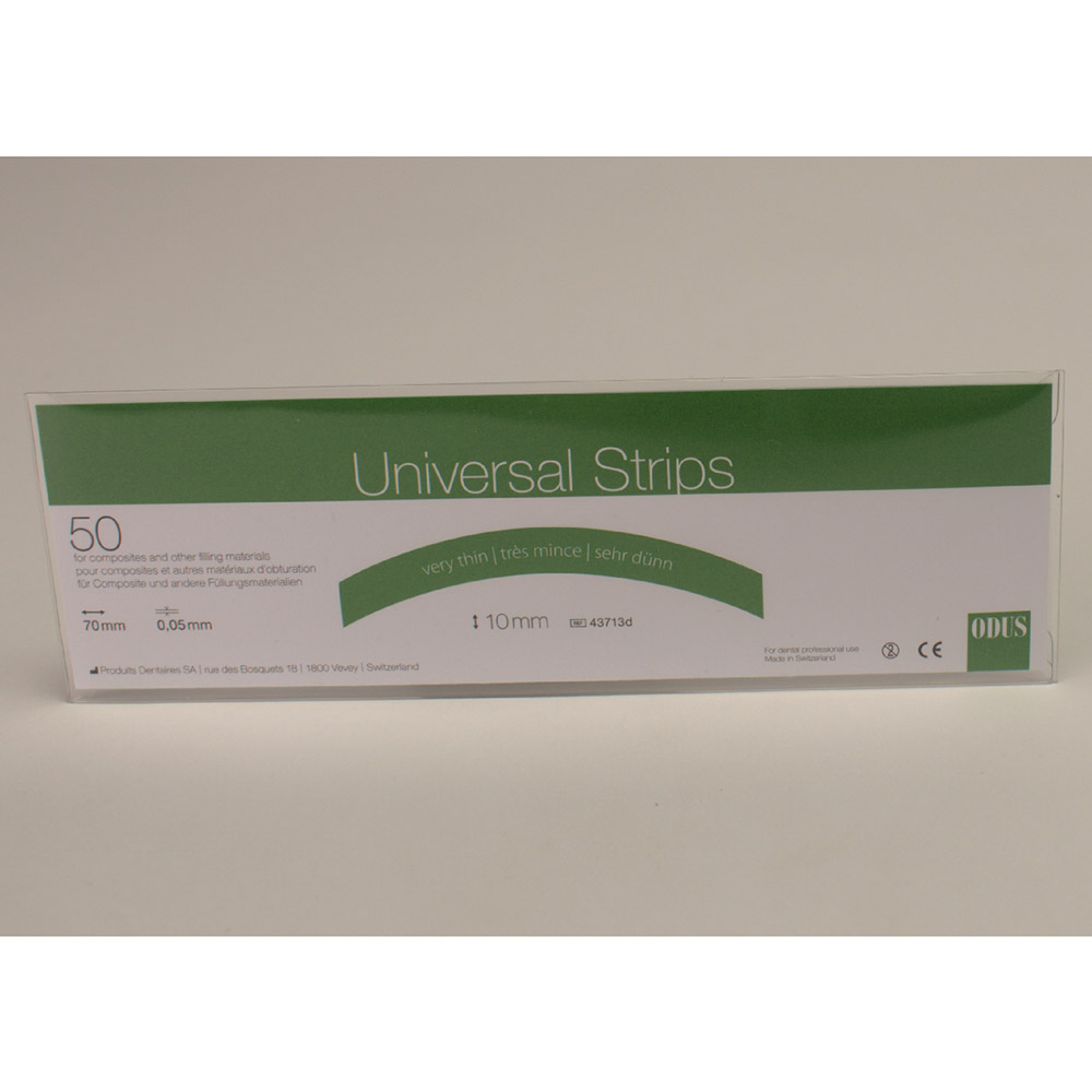 Produits Dentaires S.A. Odus univ.Streifen 0,05/10mm geb.Pa