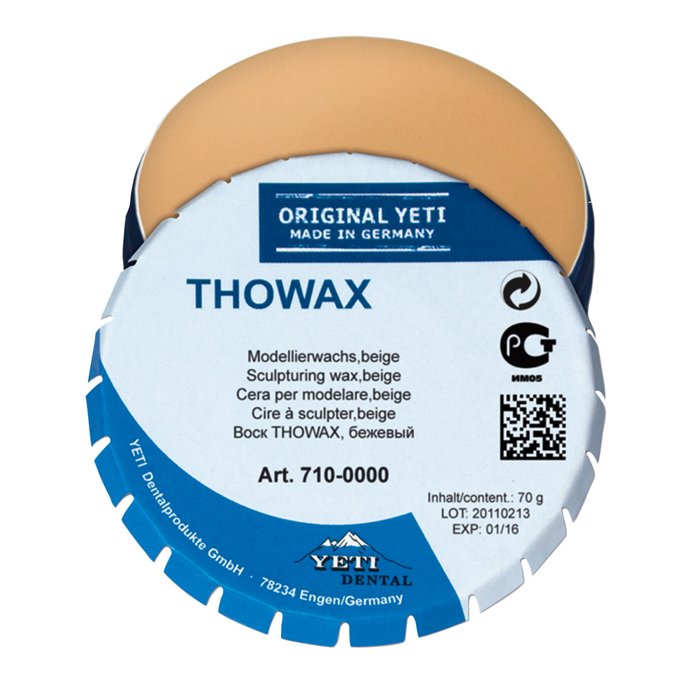 Yeti Dentalprodukte Thowax Modellierwachs beige 70g