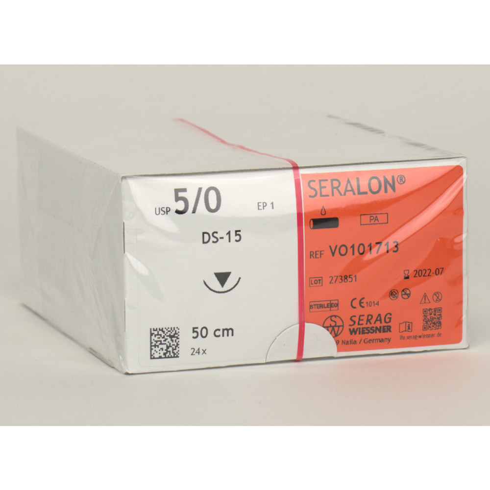 Serag-Wiessner Seralon blau DS-15 5/0-EP1 0,50cm 2Dtz