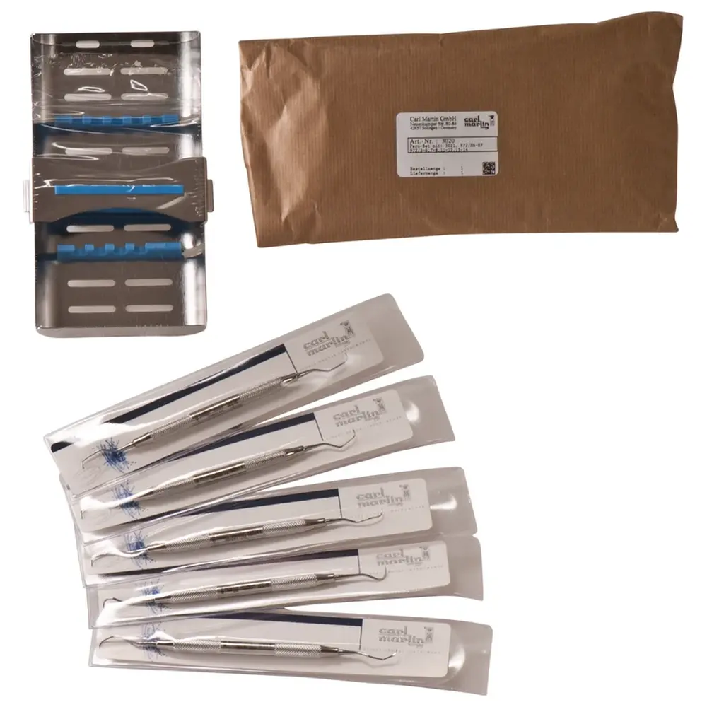 Carl Martin Gracey Küretten - Starter Set 4 Küretten, 1 Universalscaler