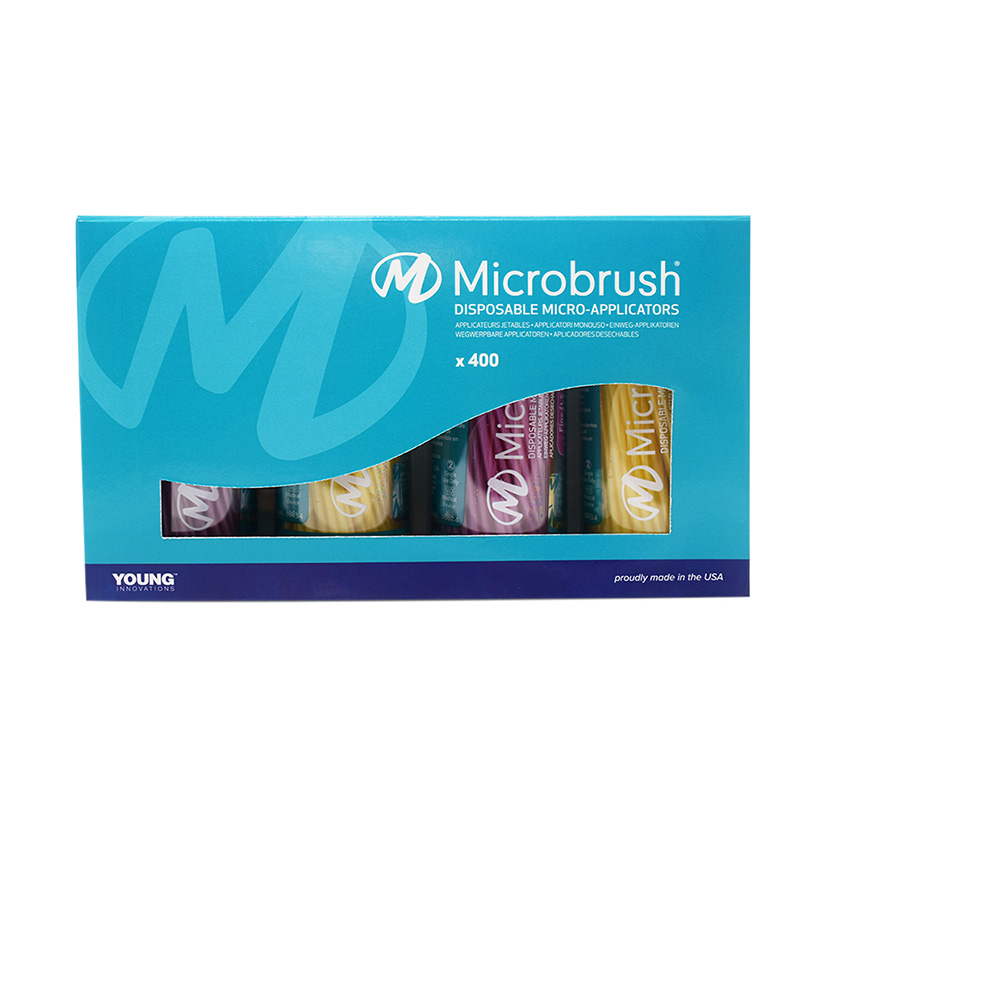 Microbrush International Ltd. Microbrush fine pink/Yellow 400St