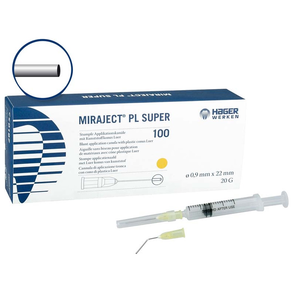 Hager & Werken MIRAJECT® PL SUPER - Packung 100 Stück Ø 0,9 x 22 mm