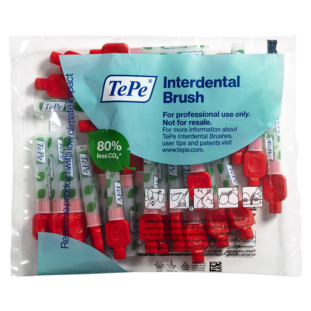TePe D-A-CH Interd.Bürsten 0,5 mm rot 25St