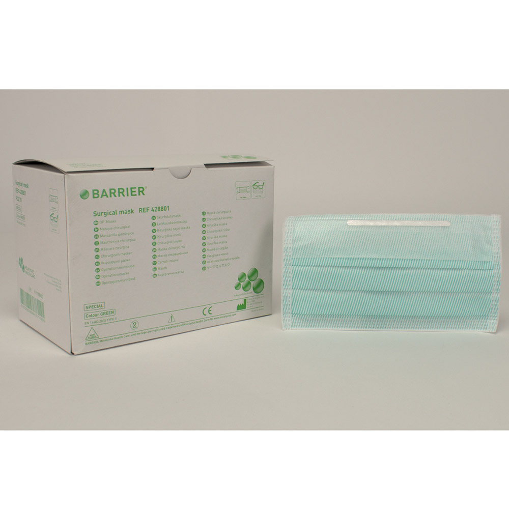 Mölnlycke Health Care OP-Maske Barrier Spez. antifog grün 70St