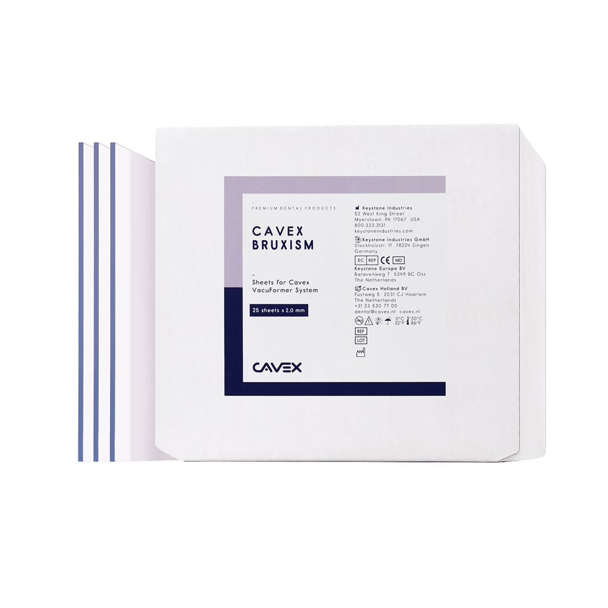 Cavex Holland BV Cavex VF Bruxism 2,0x125x125mm 25St