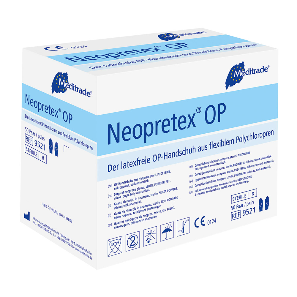 Rösner-Mautby Meditrade Neopretex steril pdfr 9,0 x-lang 50Paar