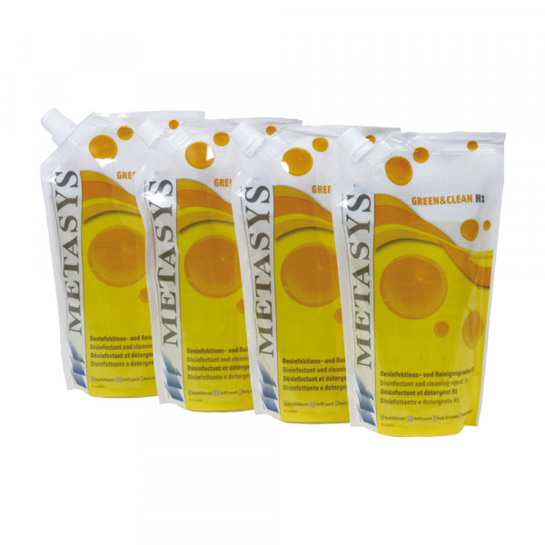 Metasys Medizintechnik Green&Clean H1-Nf 4x500ml Btl.Nfset