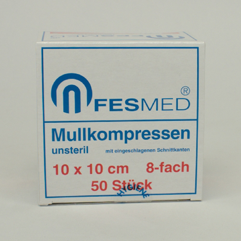 Fesmed Verbandmittel Mullkompressen unst. 8-F.10x10 50St