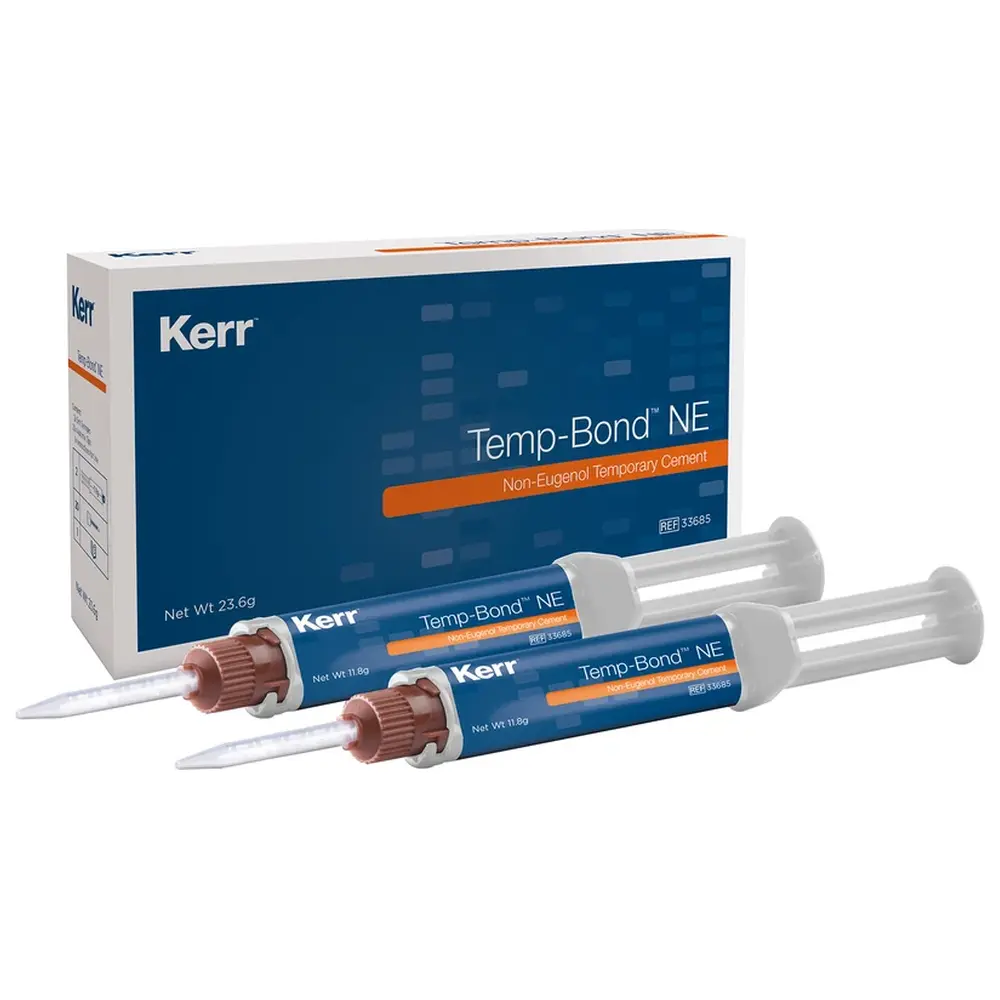 Kerr TempBond™ NE - Packung 2 x 11,7 g Automix Spritze, 20 Mischkanülen