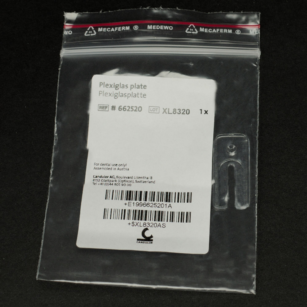 Candulor Dental Plexiglasplättchen zu Set 10 1St