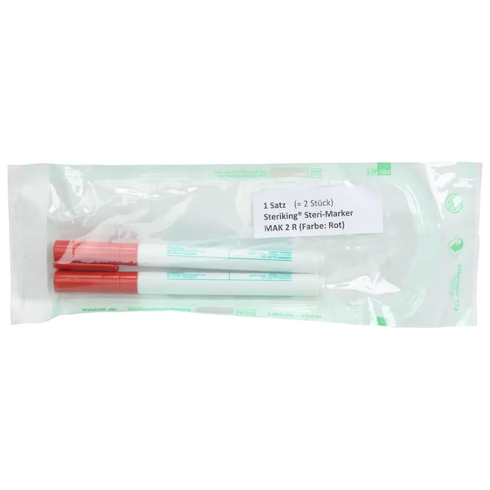 Steriking Nicht-toxische Marker - Packung 2 Stück rot