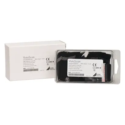 Dürr Dental SE Lichtschutzhüllen Plus Gr.2 schwarz 3x4cm Pa 300