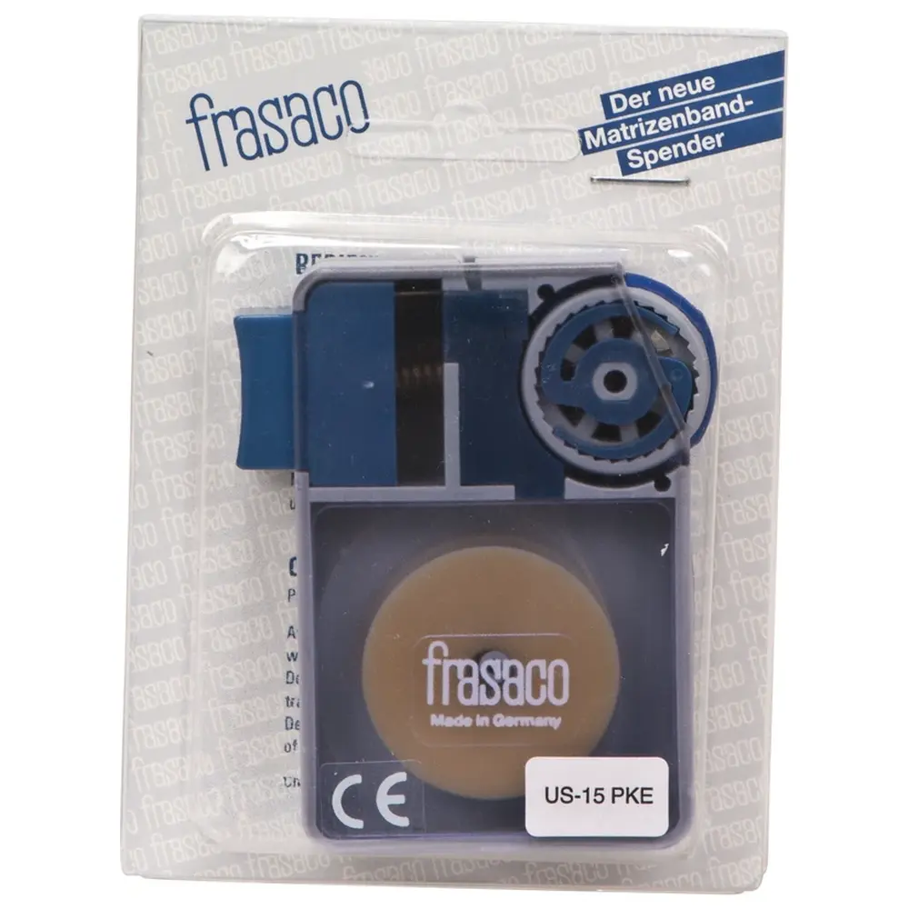 frasaco Matrizenbänder - Spender 15 m Band klar, Breite 8,5 mm, Stärke 0,05 mm