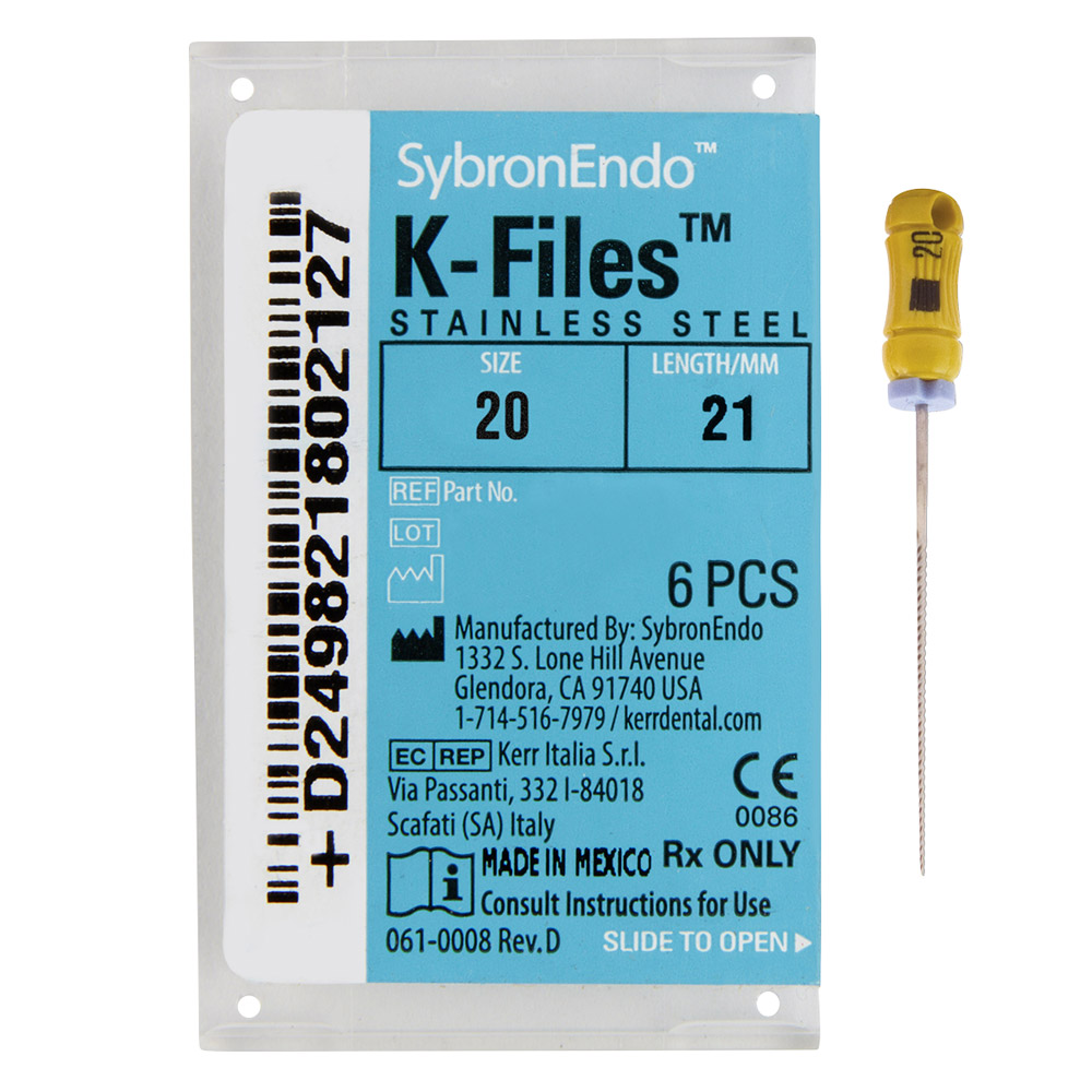 SybronEndo A Division of Ormco B.V. K-Feilen 20 21mm 6St