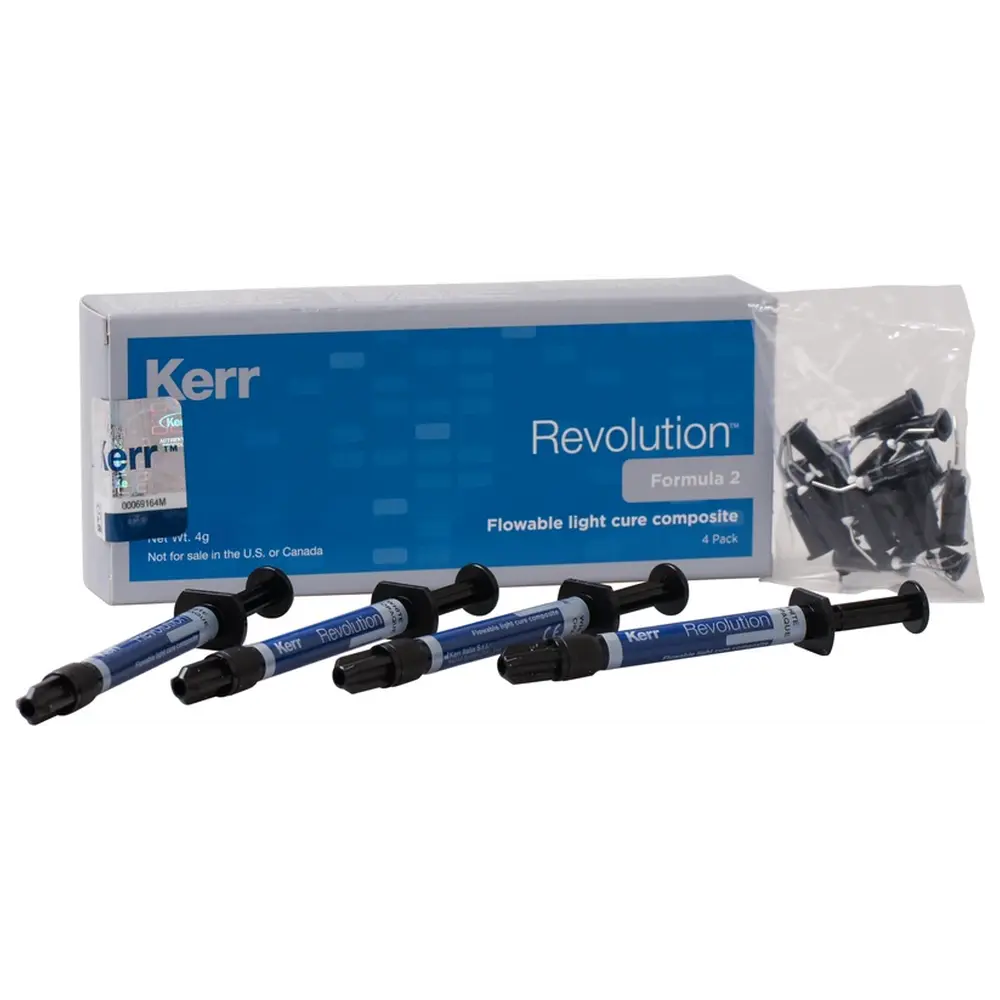 Kerr Revolution™ Formula 2 - Nachfüllpackungen 4 x 1 g Spritze weiß opak, 20 Spritzenaufsätze