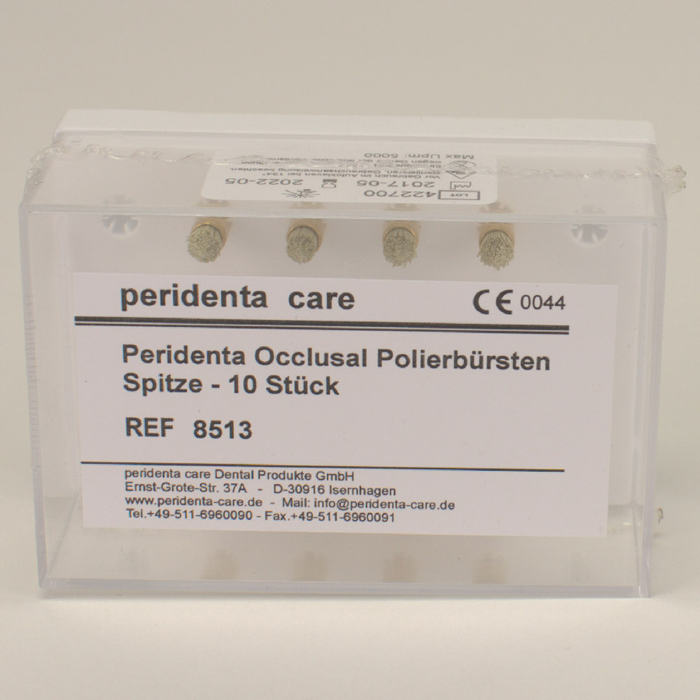 Peridenta care Dental Produkte i.G. Polierbürsten occlusal Spitze 10St