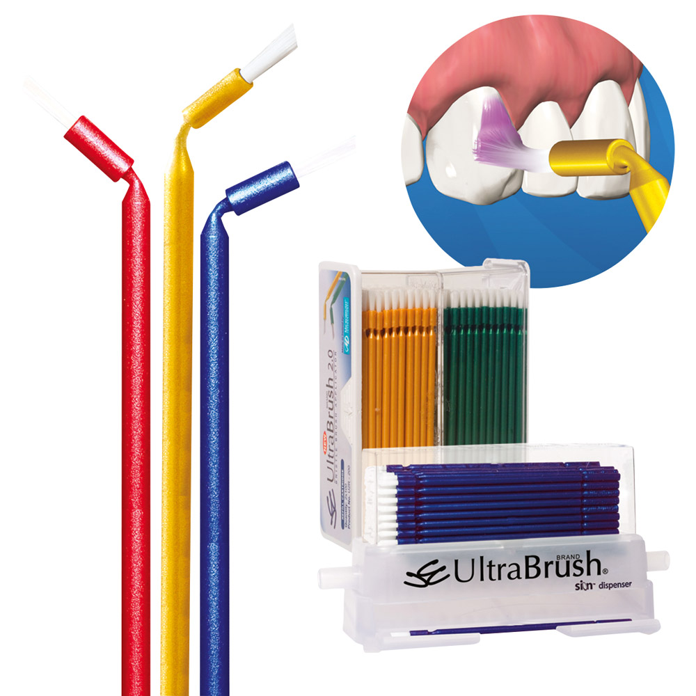 Microbrush International Ltd. Ultrabrush Regul. gelb/grün 2x100St